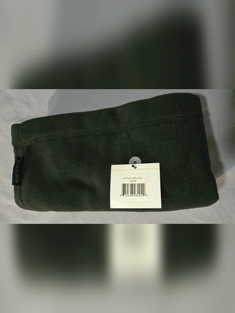 New Smith's Workwear Black Fleece Neck Warmer W/ Tags